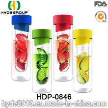 24oz BPA frei Tritan Fruit Infuser Wasserflasche, kundenspezifische Plastikwasserflasche (HDP-0846)